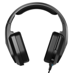 Commander Wired Gaming Headphones with Ambient LED Light & Fold-Away Mic - Black - تصویر 4