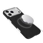 KEVLAR iPhone 18 Pro MagSafe Case, 5x Stronger Aramid Fiber Protection, Scratch & Impact Resistant - Black - تصویر 2