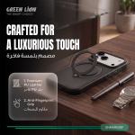 Minister iPhone 18 Pro Max MagSafe Case, PU Leather, 360 Rotating Stand - Burgundy - تصویر 5