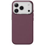 CORTINA MagSafe Case for iPhone 18 Pro Case, Raised Camera Guard, Anti-Scratch, Non-Slip, Metal Buttons - Burgundy - تصویر 4