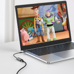 Link Hub USB-C to Ethernet Adapter 1000Mbps Aluminum Alloy Braided Cable Plug & Play - Grey - تصویر 3
