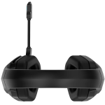 Commander Wired Gaming Headphones with Ambient LED Light & Fold-Away Mic - Black - تصویر 9