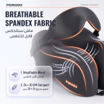 Travel Neck Pillow & 3D Eye Mask - Grey - تصویر 7