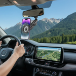 Phone Holder DRIVE MAG GNGX81MHLDBK - Mirror Mount, Black - تصویر 3