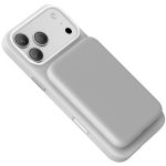 Leather iPhone 18 Pro MagSafe Case, Eco-Leather - Silver - تصویر 4