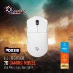 Gaming Mouse Lightfeather PDX319 - 7D, White - تصویر 4