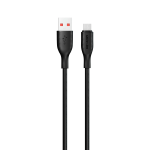 Silicone USB-A to Micro Cable 10W 1m - Black