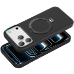 Minister iPhone 18 Pro Max MagSafe Case, PU Leather, 360 Rotating Stand - Black - تصویر 9