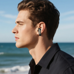 Gerona Clip-On Wireless Earbuds with Dual-Mic Clear Calls - Black - تصویر 3