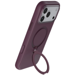 Silicone Stand Case for iPhone 18 Pro Max, 360° Rotating Stand - Burgundy - تصویر 8