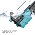 GN100-Dual Head Water Gun with 2× Spray Heads, 800mL Water Tank, 10m Shooting Range, LED Firing Effects - White - تصویر 4
