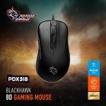 Gaming Mouse BlackHawk PDX318 - 16000 DPI, Wired, Black - تصویر 4