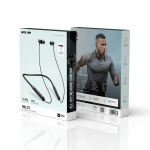 Milot Wireless Neckband Earbuds, Bluetooth V6.0, 12 Hrs Playtime - Black - تصویر 3