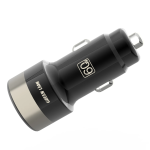 Zinc Alloy Dual Port Car Charger, 60W Total Output (30W PD USB-C + 30W QC USB-A) - Black - تصویر 6