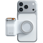 SNAP GRIP Magnetic Camera Grip Bluetooth V5.1 2kg Force Ergonomic Remote Shutter - White