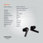 Gaming Earbuds PDX420 - Ultra Low-Latency, Black - تصویر 11