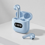 Carlton Wireless Earbuds, Bluetooth V6.0, 12Hrs Playtime, Dual-Mic Clear Calls - Blue - تصویر 2