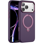 Kenton MagSafe Leather Case with Ring Kickstand for iPhone 18 Pro/17 Pro - Burgundy