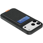 Leather Regal Case for iPhone 18 Pro - Card Holder, Black - تصویر 6