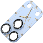 Chrono iPhone 18 Pro Max Camera Lens Protector, 9H Tempered Glass - Blue - تصویر 4