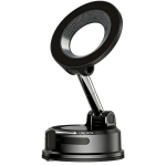 GX-90 MagSafe Suction Car Phone Holder, Strong N52 Magnets, 3-Axis Flexible Rotation - Black