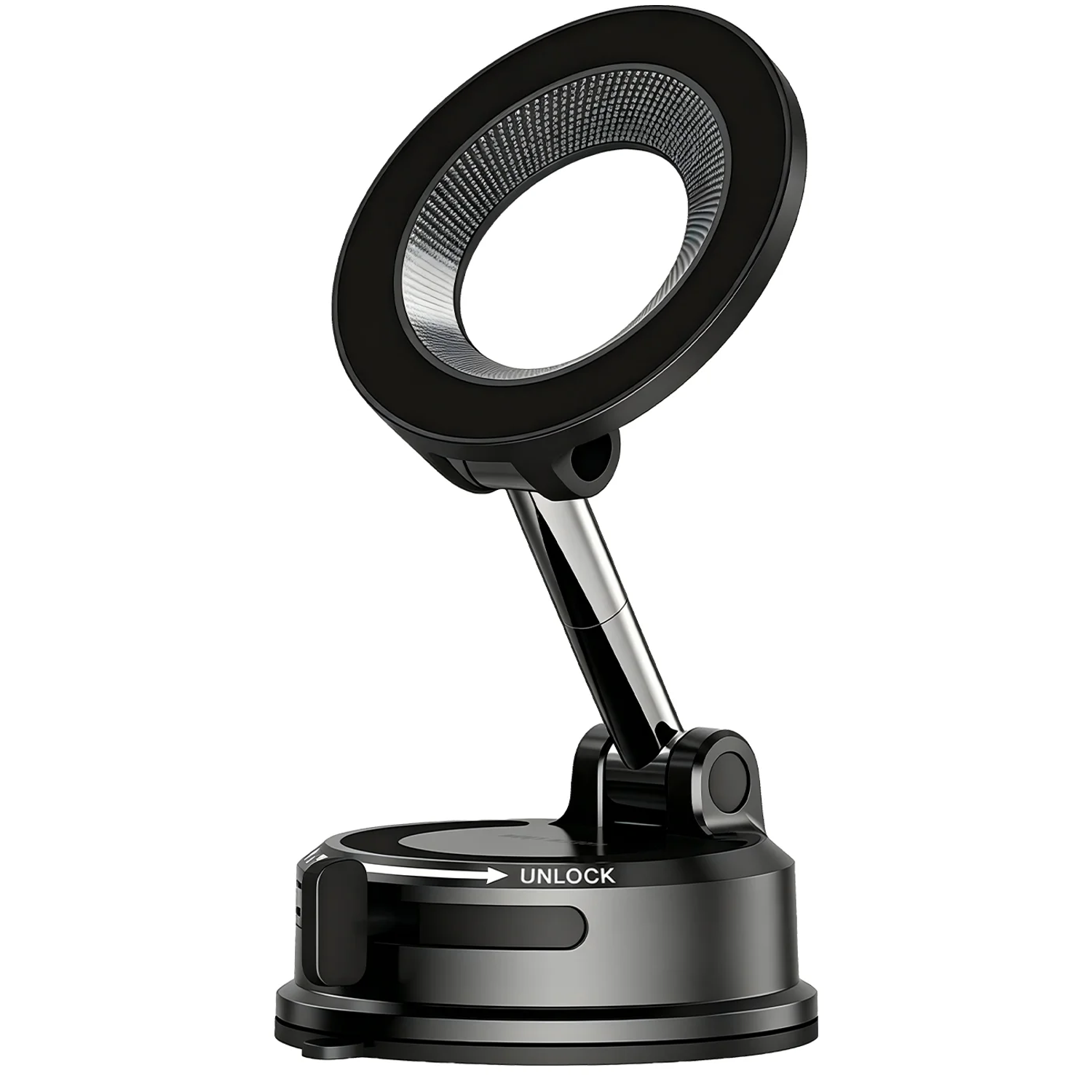 GX-90 MagSafe Suction Car Phone Holder, Strong N52 Magnets, 3-Axis Flexible Rotation - Black GX-90 MagSafe Suction Car Phone Holder, Strong N52 Magnets, 3-Axis Flexible Rotation - Black - تصویر 1