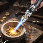 Navigator 3-in-1 Gas Torch Lighter Windproof Jet Flame Refillable Butane with Compass & Bottle Opener - Silver - تصویر 5
