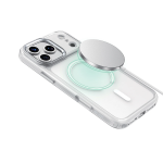 Titan MagSafe iPhone 18/17 Pro Case - Metal Buttons, Silver - تصویر 4