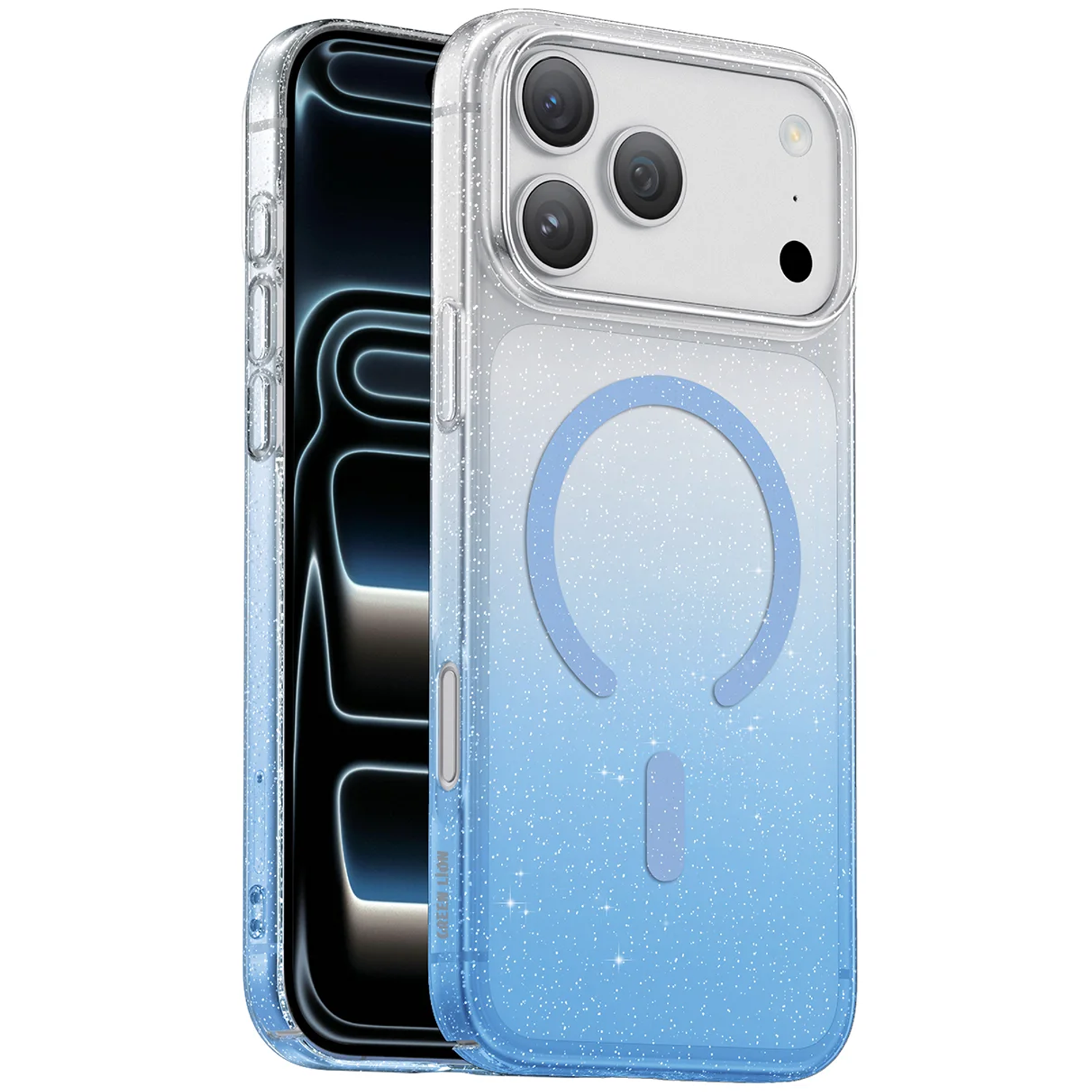 iPhone 18 Pro Max Glitter MagSafe Case - Blue iPhone 18 Pro Max Glitter MagSafe Case - Blue - تصویر 1