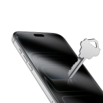 9H Steve Matte Privacy Glass for iPhone 18 Pro Max - Anti-Peeping, Black - تصویر 5