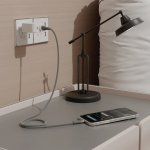 USB-A to USB-C Braided Cable GN1MBRCA2CGY - 60W, Grey - تصویر 2