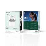 True Wireless Earbuds 5 - IPX4 Water Resistant, White - تصویر 5
