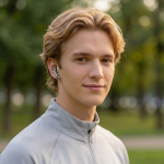 Carlton Wireless Earbuds, Bluetooth V6.0, 12Hrs Playtime, Dual-Mic Clear Calls - Black - تصویر 3