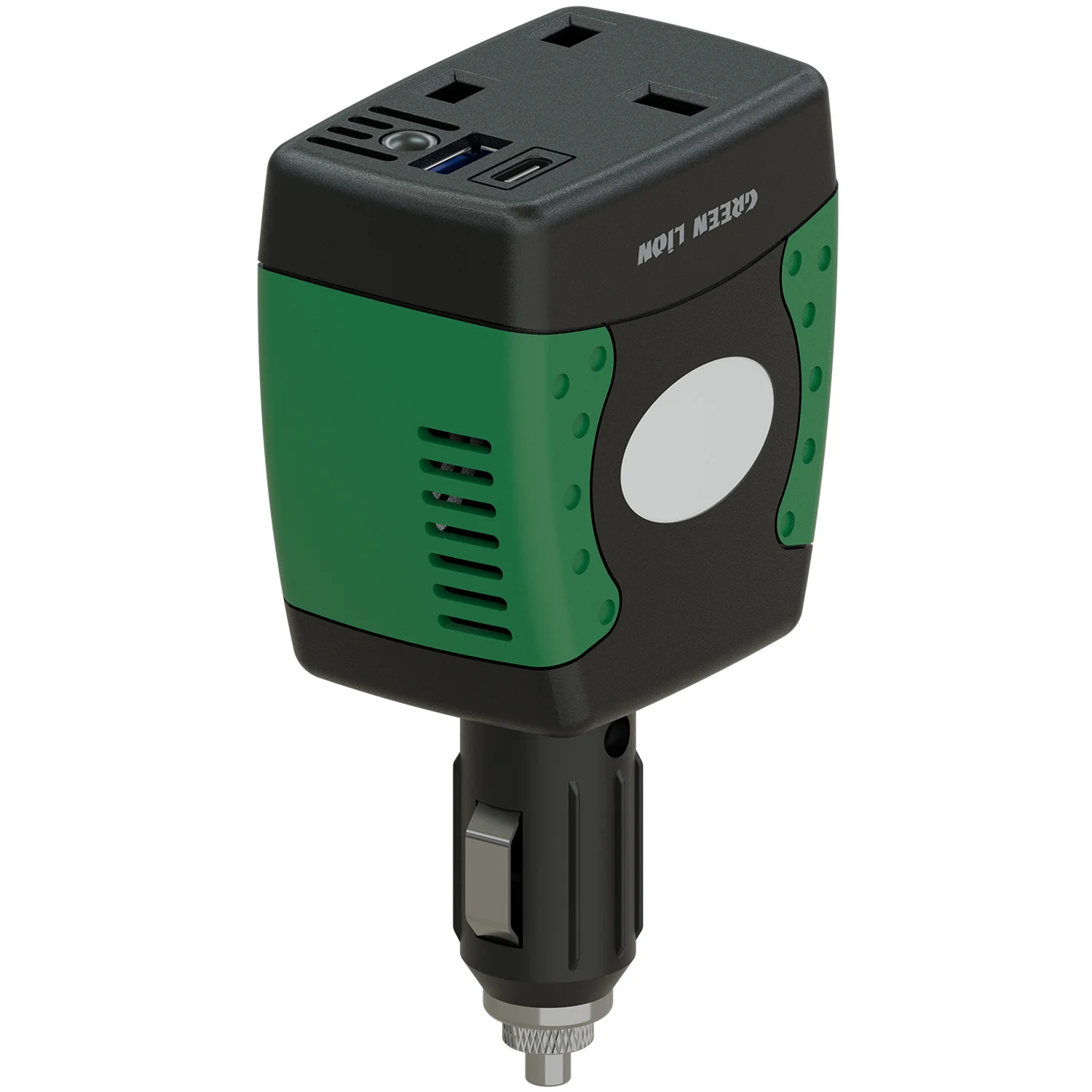 Car Power Hub 150W Car Inverter with PD 30W USB-C & USB-A - Black Car Power Hub 150W Car Inverter with PD 30W USB-C & USB-A - Black - تصویر 1