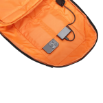 Laptop Backpack PDX533 - Water-Resistant PU, USB-C Port, Black/Orange - تصویر 18