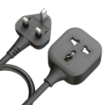 Power Guard Universal Extension Socket, 3-Pin Plug, 3250W Power Output, 5M Cord - Black - تصویر 6