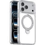 Richmond iPhone 18 Pro Max MagSafe Case with 360 Glitter Stand - Clear