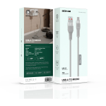 USB-A to Micro Braided Cable GN1MBRCA2MGY - 10W, Grey - تصویر 3
