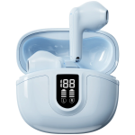 Lancaster Wireless Earbuds, Bluetooth 6.0, 13H Playtime, Touch Control, Dual-Mic Clear Calls, LED Display - Blue - تصویر 3
