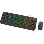 GKM-65 Gaming Mouse & Keyboard Combo - Wired, Black - تصویر 6
