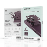 iPhone 18 Pro Max Camera Lens Protector, Anti-Glare, 9H Tempered Glass - Burgundy - تصویر 6