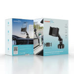 Blue Vacuum Suction Car Phone Mount - Black - تصویر 6