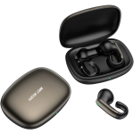 Gerona Clip-On Wireless Earbuds with Dual-Mic Clear Calls - Black - تصویر 4
