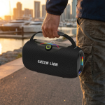 Wave 50 Portable Speaker (50W, 8000mAh) with RGB Lights & TWS Function - Black - تصویر 2