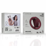 Rennes Rotating Phone Ring Stand with Liquid Silicone Loop & Magnetic Ring - Burgundy - تصویر 6