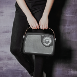 Retro Radio Speaker GNRETRDSPKBK - Bluetooth 5.3, Black - تصویر 2