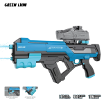 GN100-Dual Head Water Gun with 2× Spray Heads, 800mL Water Tank, 10m Shooting Range, LED Firing Effects - Blue - تصویر 5