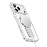 iPhone 18 Pro Max MagSafe Case, Leather Hand Grip - Silver - تصویر 3