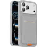 Regal Leather MagSafe Case for iPhone 18 Pro - Card Holder, Silver