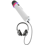 Wireless Microphone GM-97X with Remote - White - تصویر 5